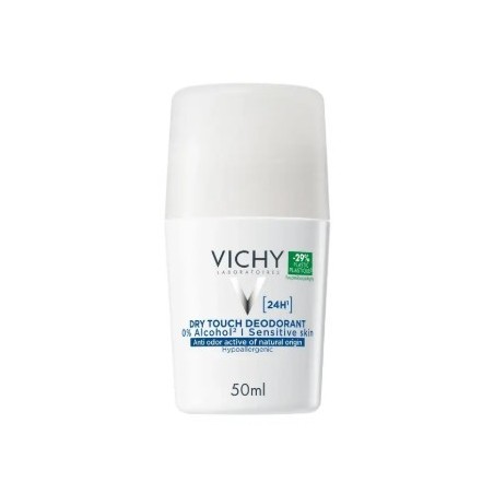 VICHY DESODORANTE 24H TACTO SECO ROLL ON 0% ALCOHOL 50 ML
