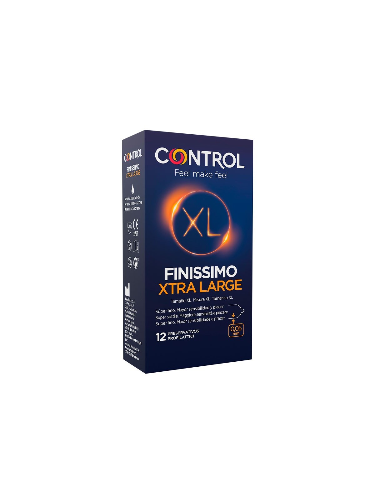 CONTROL FINISSIMO XTRA LARGE 12 PRESERVATIVOS