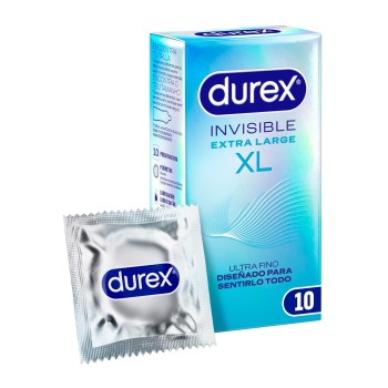 DUREX INVISIBLE XL 10 PRESERVATIVOS