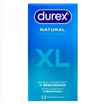 DUREX NATURAL XL 12 PRESERVATIVOS