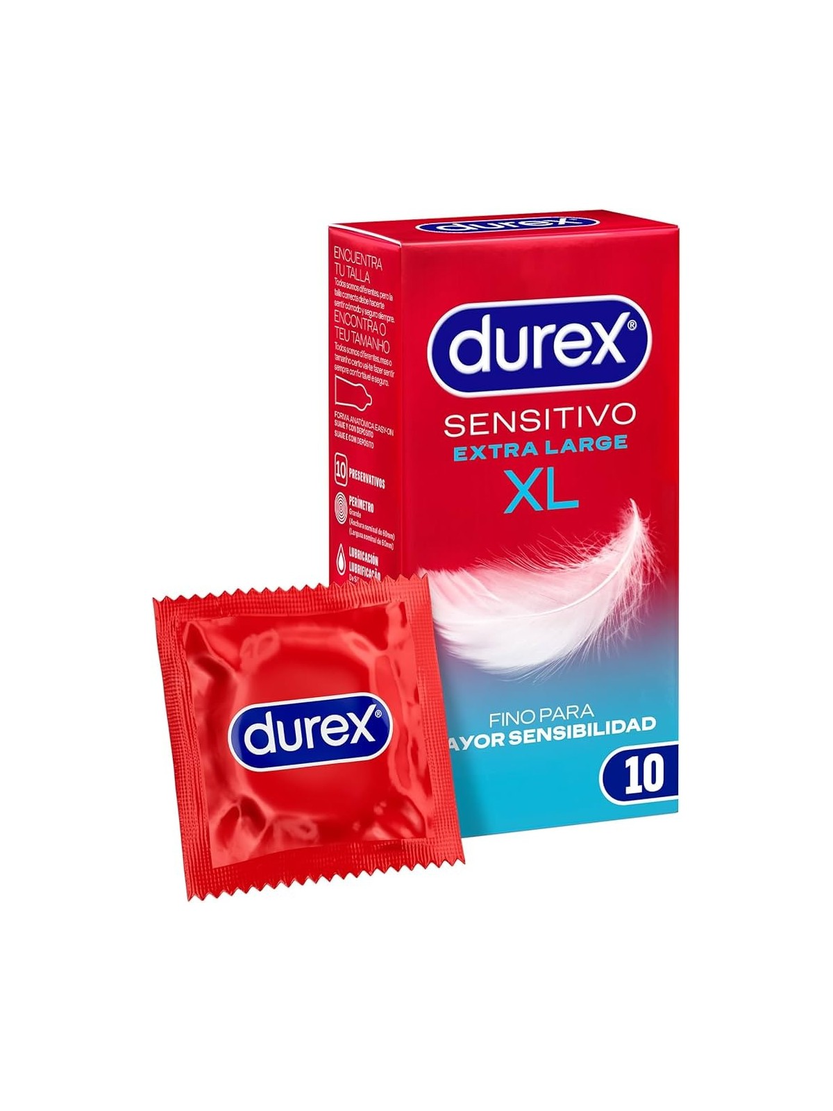 DUREX SENSITIVO XL 10 PRESERVATIVOS