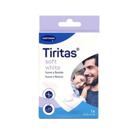 TIRITAS SOFT WHITE 1 M X 6 CM 1 U