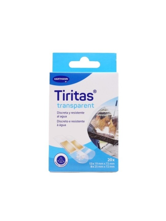 TIRITAS TRANSPARENT 2 TAMAÑOS 20 U