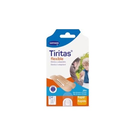 TIRITAS TEXTIL ELASTIC 2 TAMAÑOS 20 U