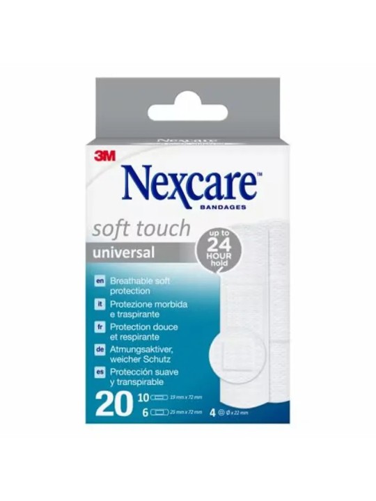 3M NEXCARE SOFT UNIVERSAL SURTIDO 20 U