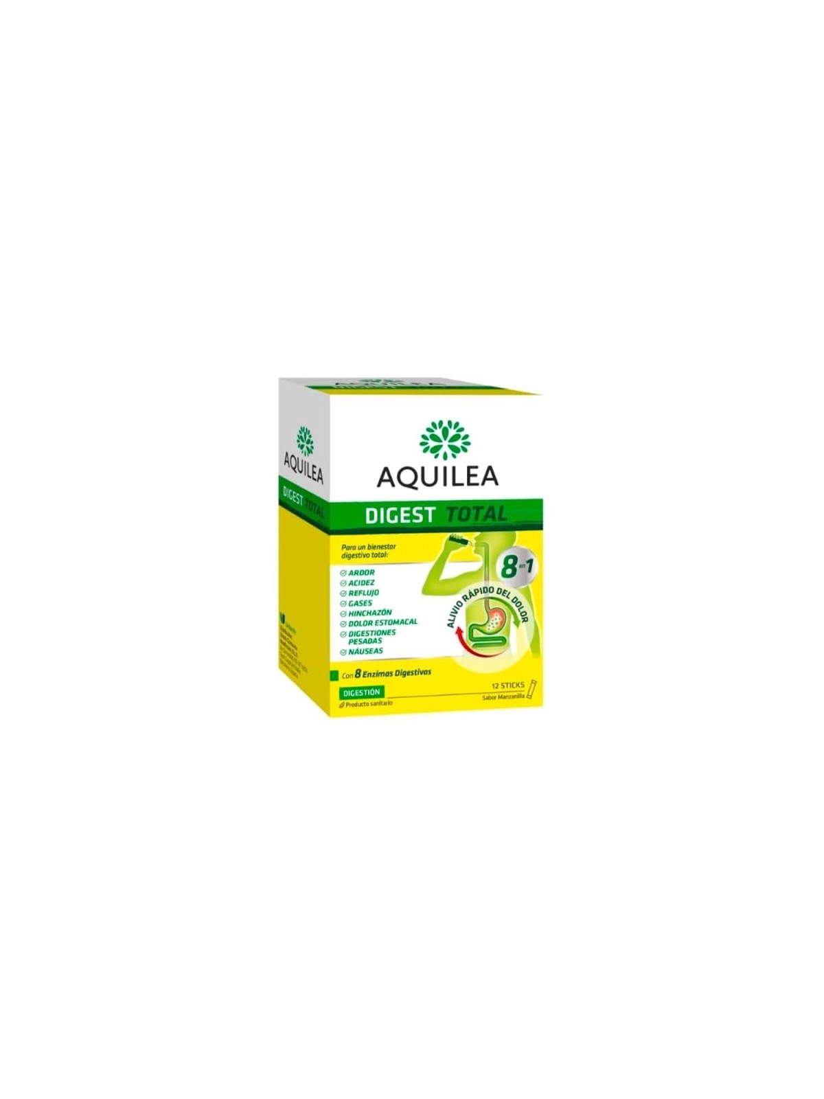 AQUILEA DIGEST TOTAL 12 STICKS SABOR MANZANILLA