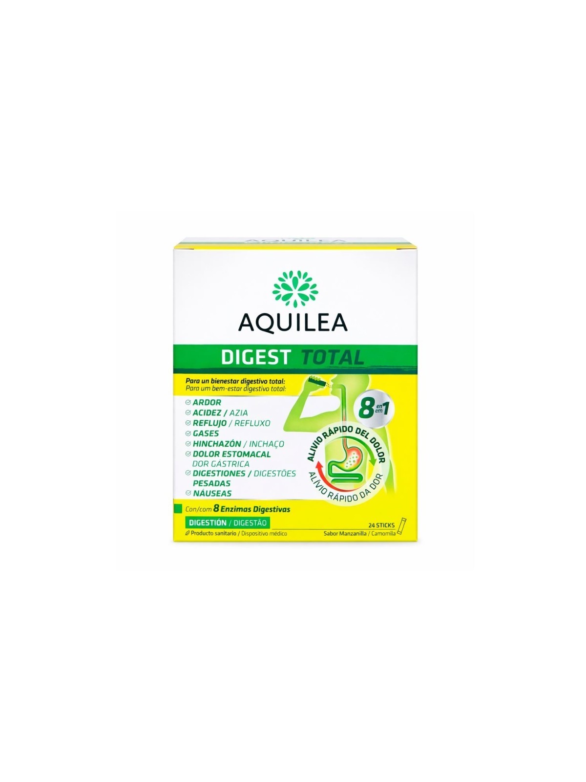 AQUILEA DIGEST TOTAL 24 STICKS SABOR MANZANILLA