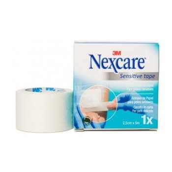 3M NEXCARE ESPARADRAPO HIPOALERGENICO SENSITIVE TAPE 5 M X 2,5 CM COLOR BLANCO 1 U