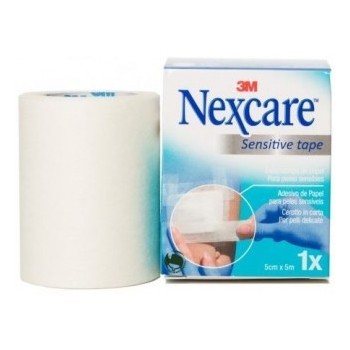 3M NEXCARE ESPARADRAPO HIPOALERGENICO SENSITIVE TAPE 5 M X 5 CM COLOR BLANCO 1 U