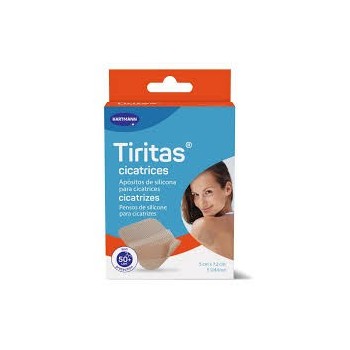 TIRITAS CICATRICES SILICONA APOSITO ADHESIVO 5 X 7,2 CM 5 U
